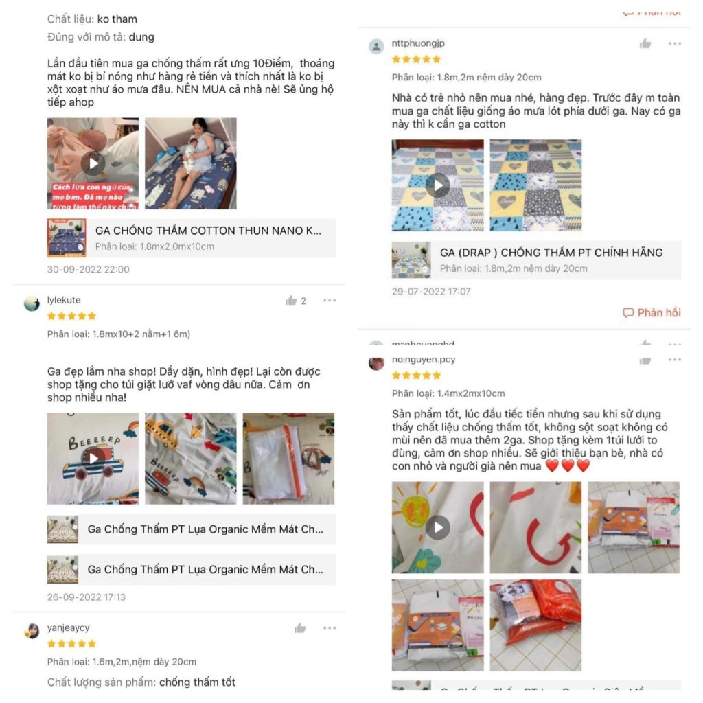 Đánh giá của khách Shopee