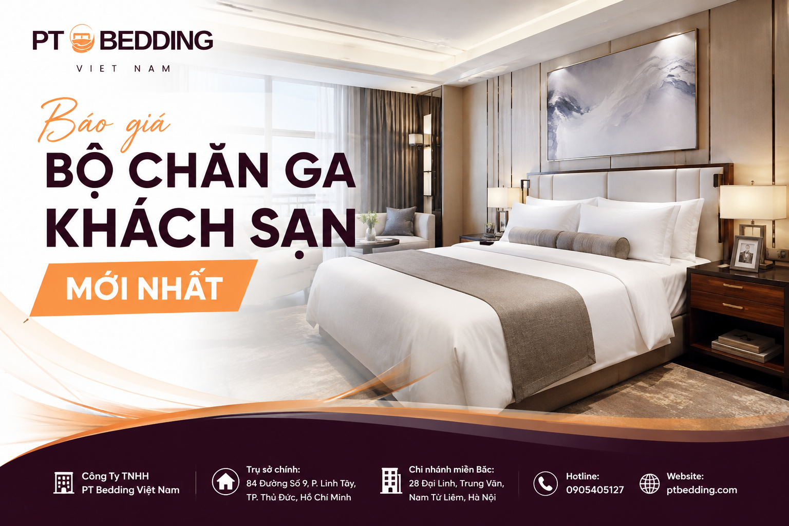 Báo giá bộ chăn ga khách sạn mới nhất