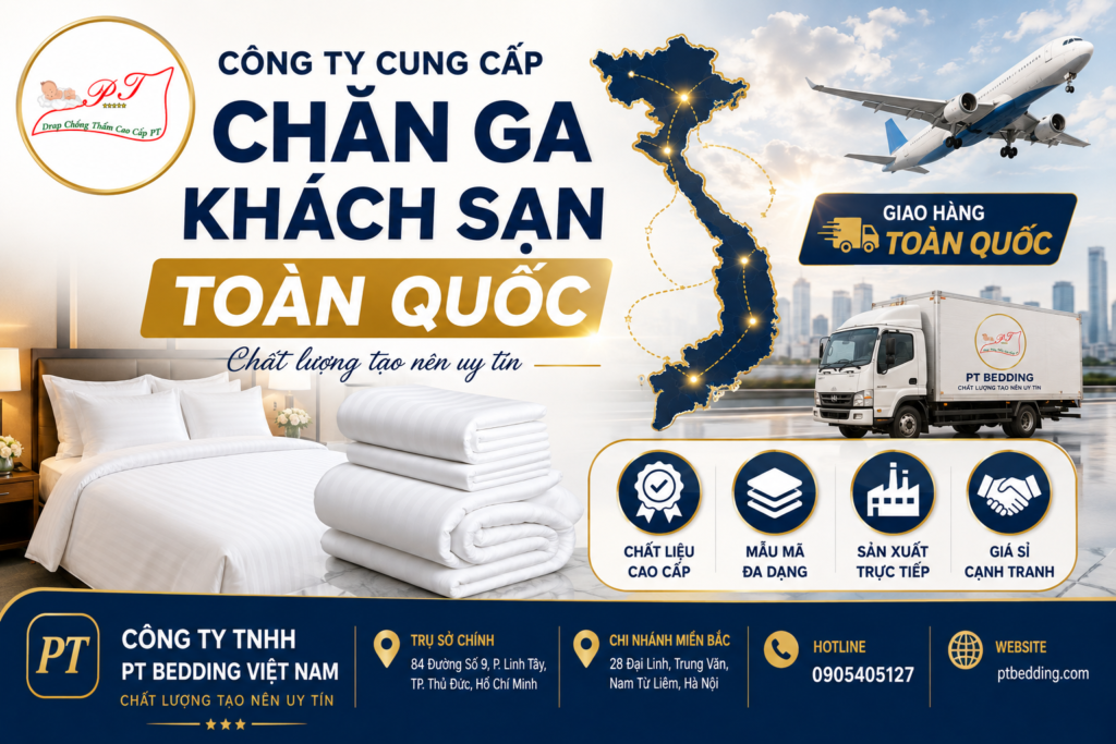 Công ty cung cấp chăn ga khách sạn toàn quốc