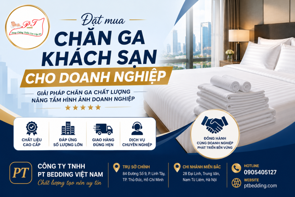 Đặt mua chăn ga khách sạn cho doanh nghiệp