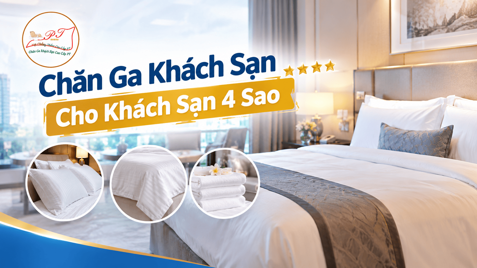 Chăn ga khách sạn cho khách sạn 4 sao