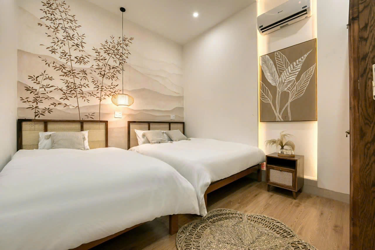 Ga trải giường khách sạn
