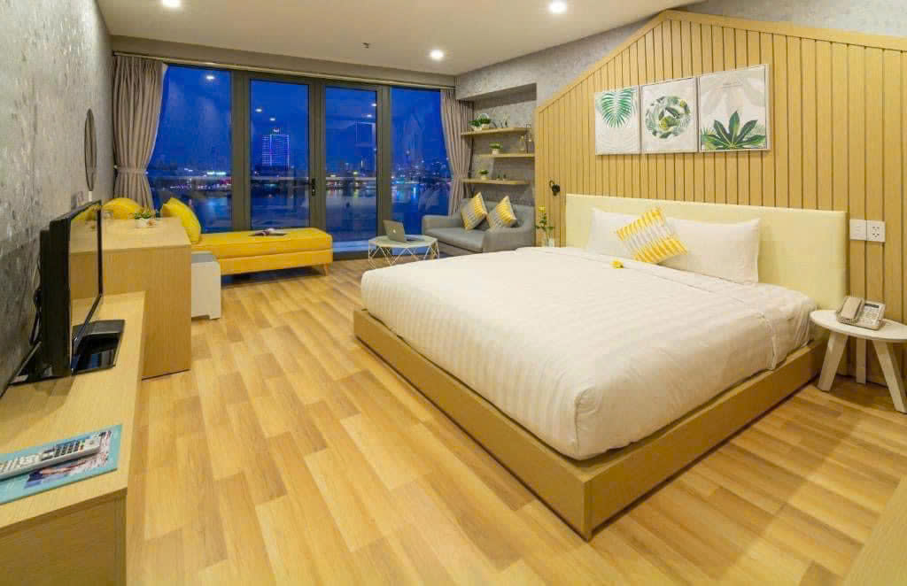 Ga trải giường khách sạn