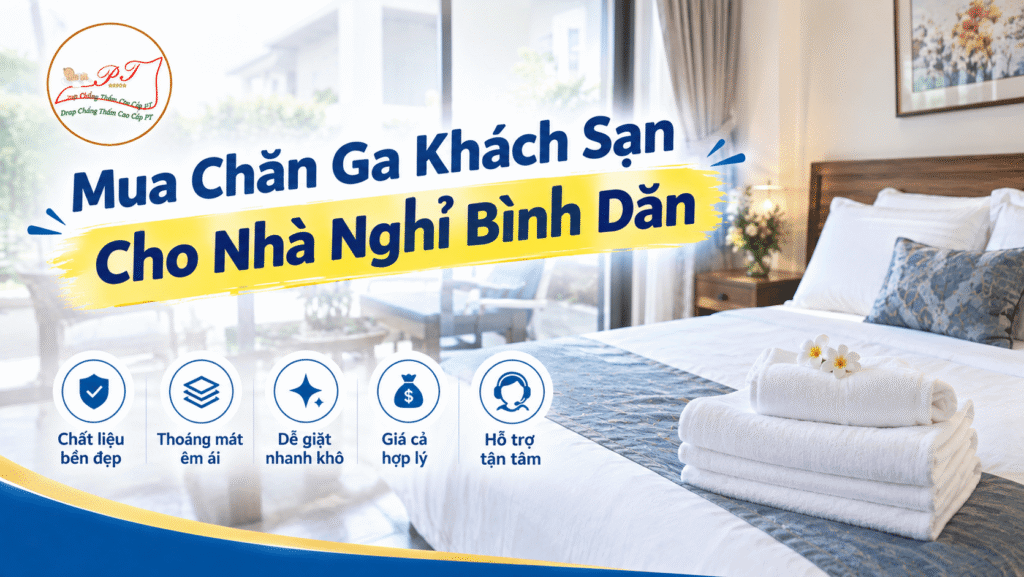 Mua chăn ga khách sạn cho nhà nghỉ bình dân