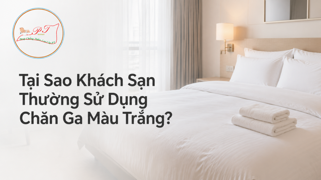 Tại sao khách sạn thường sử dụng chăn ga màu trắng?