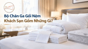 Bộ chăn ga gối nệm khách sạn gồm những gì